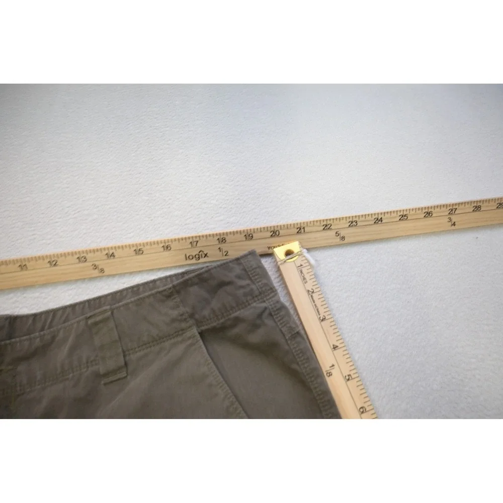 The North Face Cargo Shorts Mens 38 Taupe Olive Brown Utility Hiking Excellent